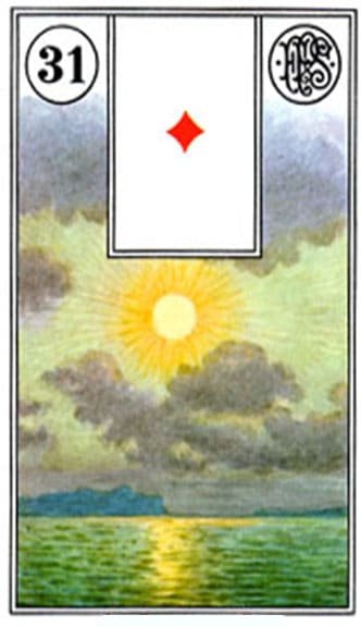 Carta Zingara 31: il sole - Tarocchi della Zingara